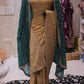 “The Golden Petals” Vol 5 Premium Designer Saree with Veil