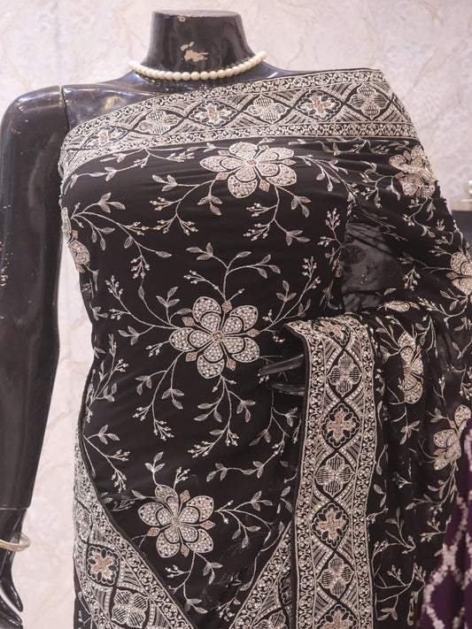 “The True Black” Premium Designer Saree