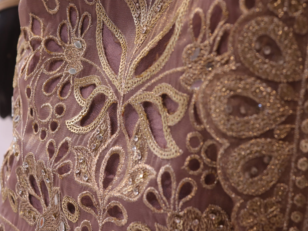 The Designer Pakistani Cut Work Shirt Style Ready to Wear Dress