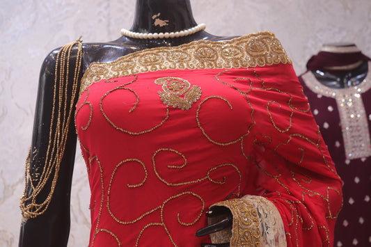 “The Stunning Red” Premium Designer Saree