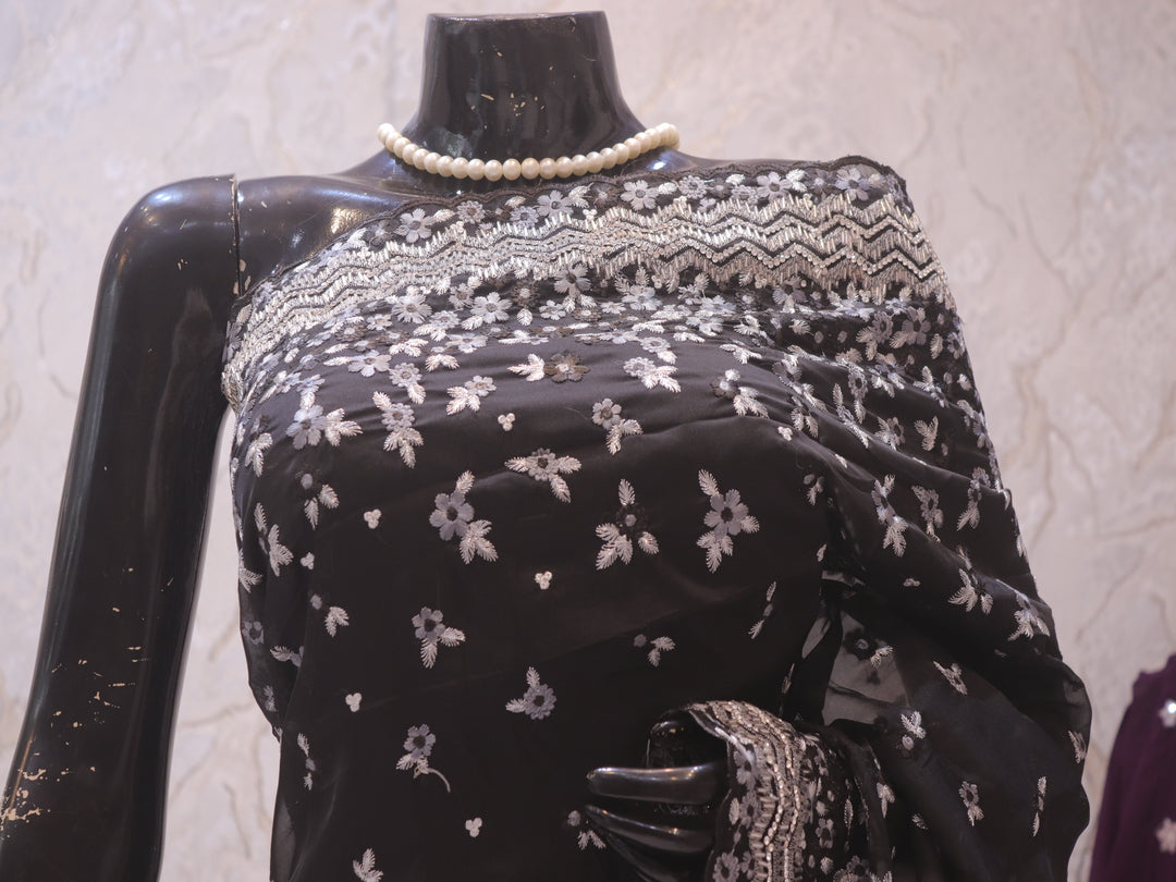 “The True Black” Premium Designer Saree