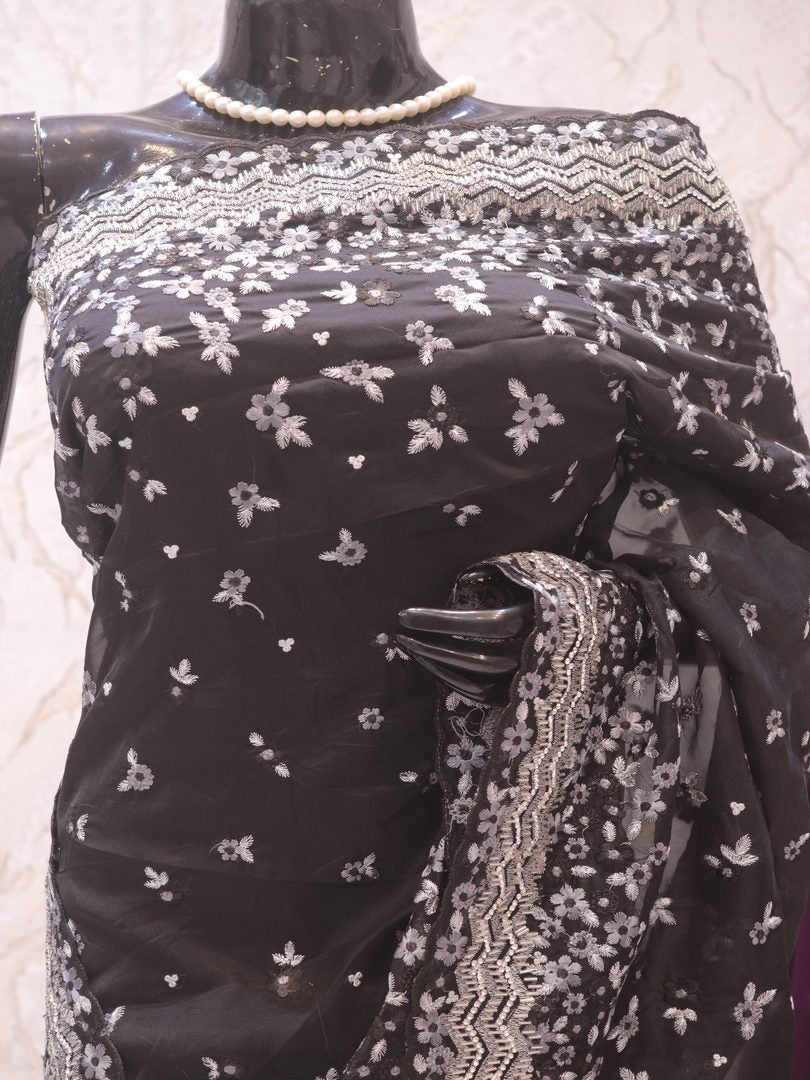 “The True Black” Premium Designer Saree