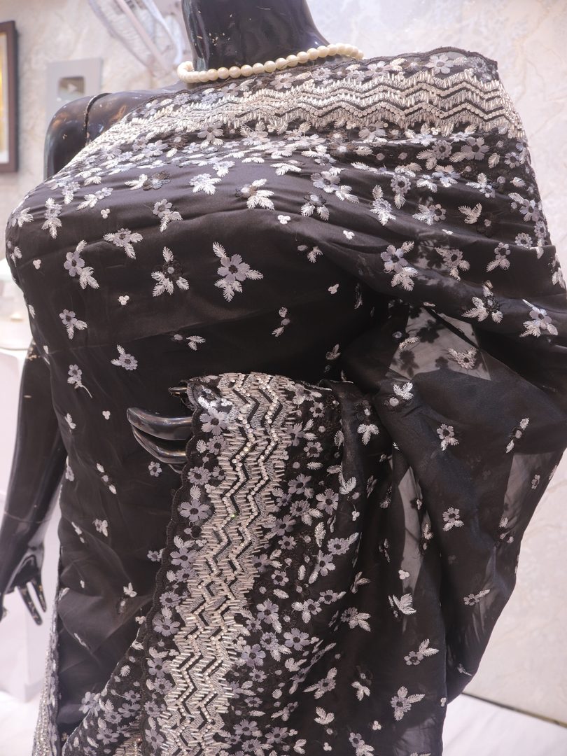 “The True Black” Premium Designer Saree