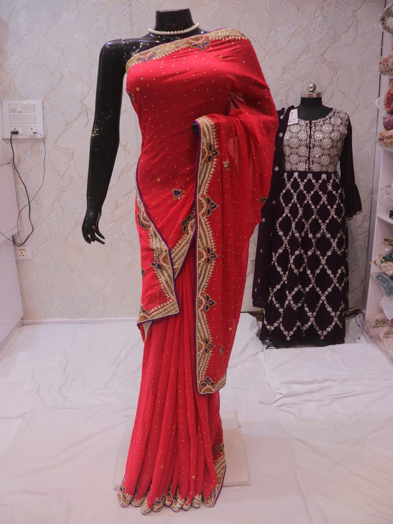 “The Candy Apple” Premium Designer Saree