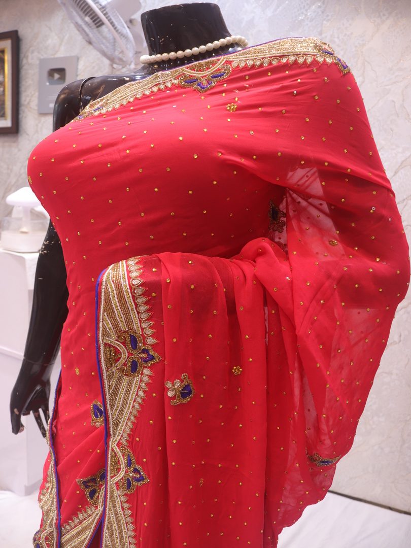 “The Candy Apple” Premium Designer Saree