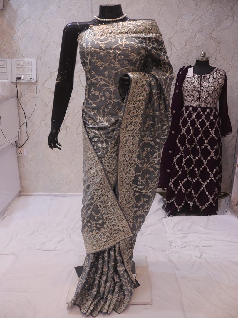 “The Silver Lining” Premium Designer Saree
