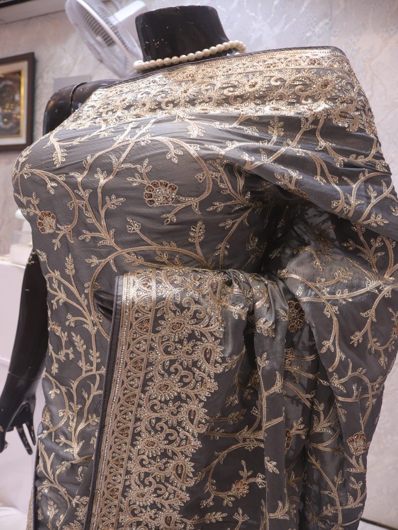 “The Silver Lining” Premium Designer Saree