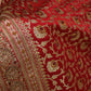 "The Carmine Red" Premium Banarasi Silk Saree