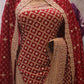 “The Grand Royal Red" Premium Bridal Saree With Veil