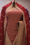 “The Grand Royal Red" Premium Bridal Saree With Veil