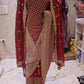 “The Grand Royal Red" Premium Bridal Saree With Veil