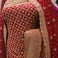 “The Grand Royal Red" Premium Bridal Saree With Veil