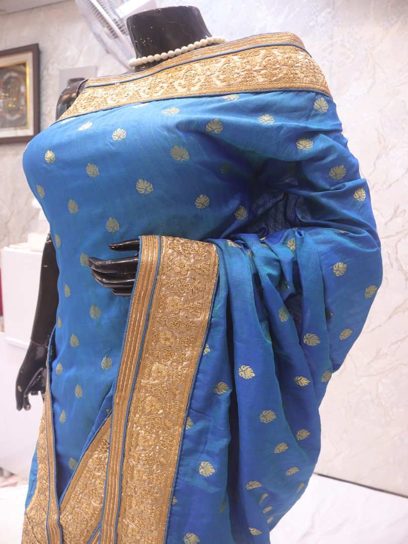 “The Sea Blue” Premium Designer Saree