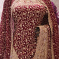 "The Dark Burgundy" Vol 2 Bridal Saree with Veil
