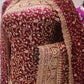 "The Dark Burgundy" Vol 2 Bridal Saree with Veil