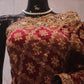 "The Regal Maroon" Premium Heavy Bridal Wedding Wear Handcrafted Banarasi Chiffon