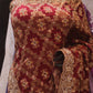 "The Regal Maroon" Premium Heavy Bridal Wedding Wear Handcrafted Banarasi Chiffon