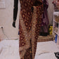 "The Regal Maroon" Premium Heavy Bridal Wedding Wear Handcrafted Banarasi Chiffon
