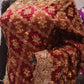 "The Regal Maroon" Premium Heavy Bridal Wedding Wear Handcrafted Banarasi Chiffon