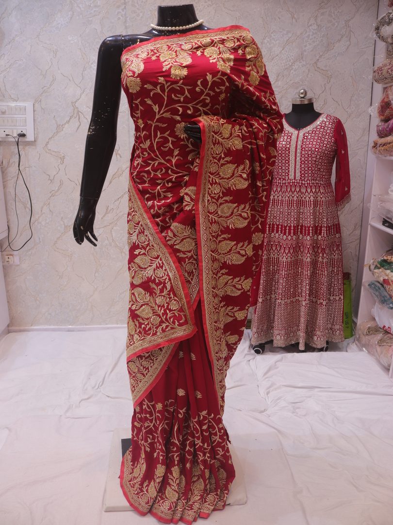 “The Maroon” Premium Designer Saree