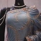 “The Turkish Blue” Premium Designer Saree