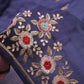 “The Royal Navy Blue” Premium Handcrafted Exquisite Designer Saree