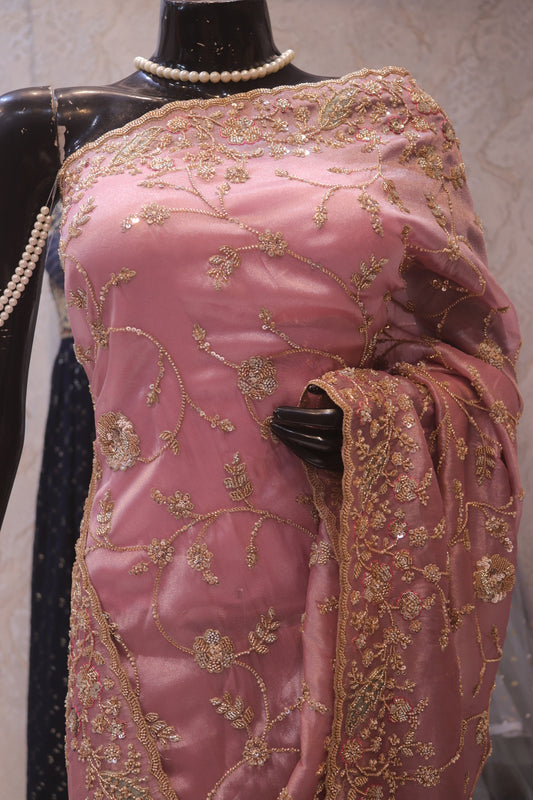 "The Rose Gold" Premium Designer Saree