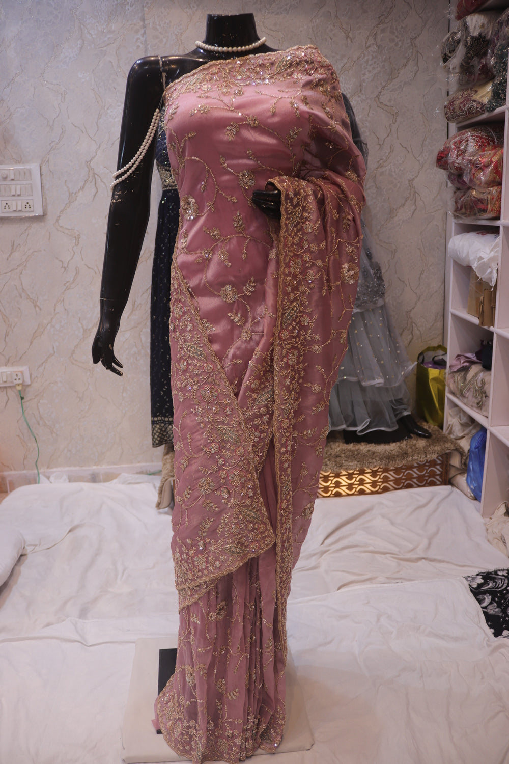 "The Rose Gold" Premium Designer Saree