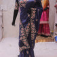 “The Royal Navy Blue” Premium Handcrafted Exquisite Designer Saree