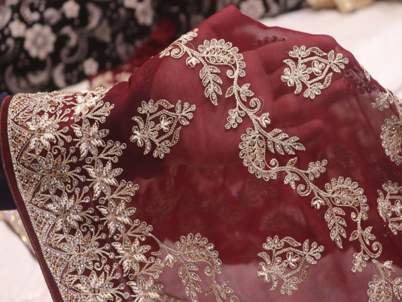 “The True Garnet” Premium Designer Saree