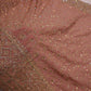 "The Royal Dusty Rose" Premium Designer Saree with Veil