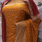 "The Mustard Yellow" Premium Designer Saree with Veil