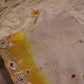 “The Exquisite Yellow & Cream” Premium Designer Saree