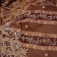 “The Bridal Maroon” Premium Banarasi Chiffon Saree