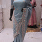“The Exquisite Turkish Blue” Premium Designer Saree