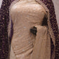 "The Royal Champagne" Premium Designer Wedding Wear Saree With Veil