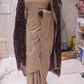 "The Royal Champagne" Premium Designer Wedding Wear Saree With Veil