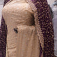 "The Royal Champagne" Premium Designer Wedding Wear Saree With Veil