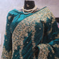“The Royal Peacock Green” Premium Handcrafted Designer Saree