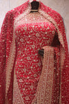 "The Brilliant Raspberry" Premium Designer Saree with Veil
