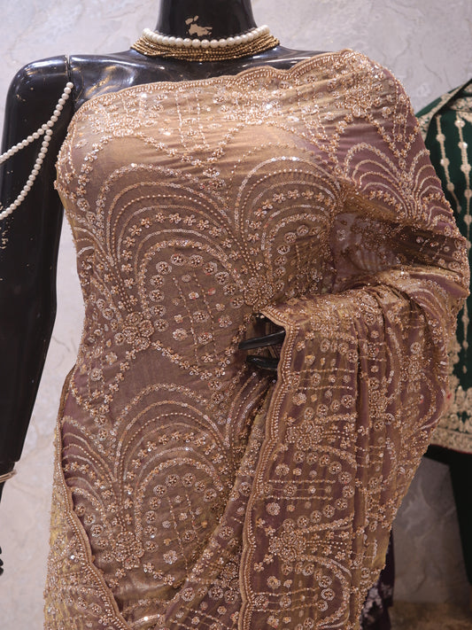 “The Metallic Gold” Premium Designer Saree