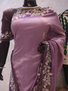 “The Exquisite Lavender & Plum Ombre” Premium Designer Saree