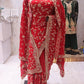 “The Royal Red” Premium Designer Saree with Veil