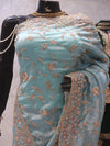“The Turkish Blue” Premium Designer Saree
