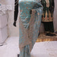 “The Turkish Blue” Premium Designer Saree