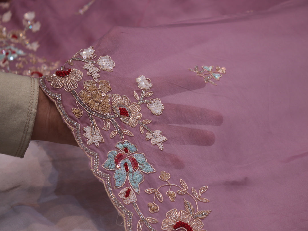 “The Exquisite Elegant Mauve” Premium Designer Saree