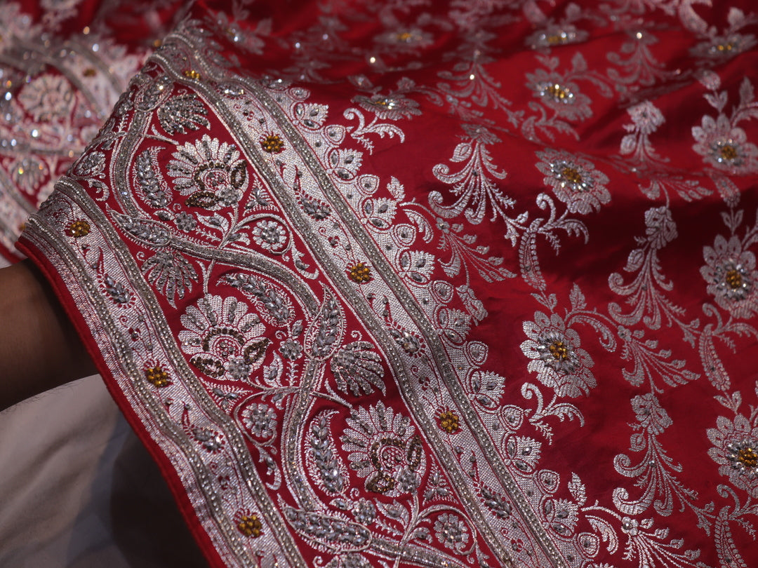 “The Regal Red” Premium Banarasi Silk Saree