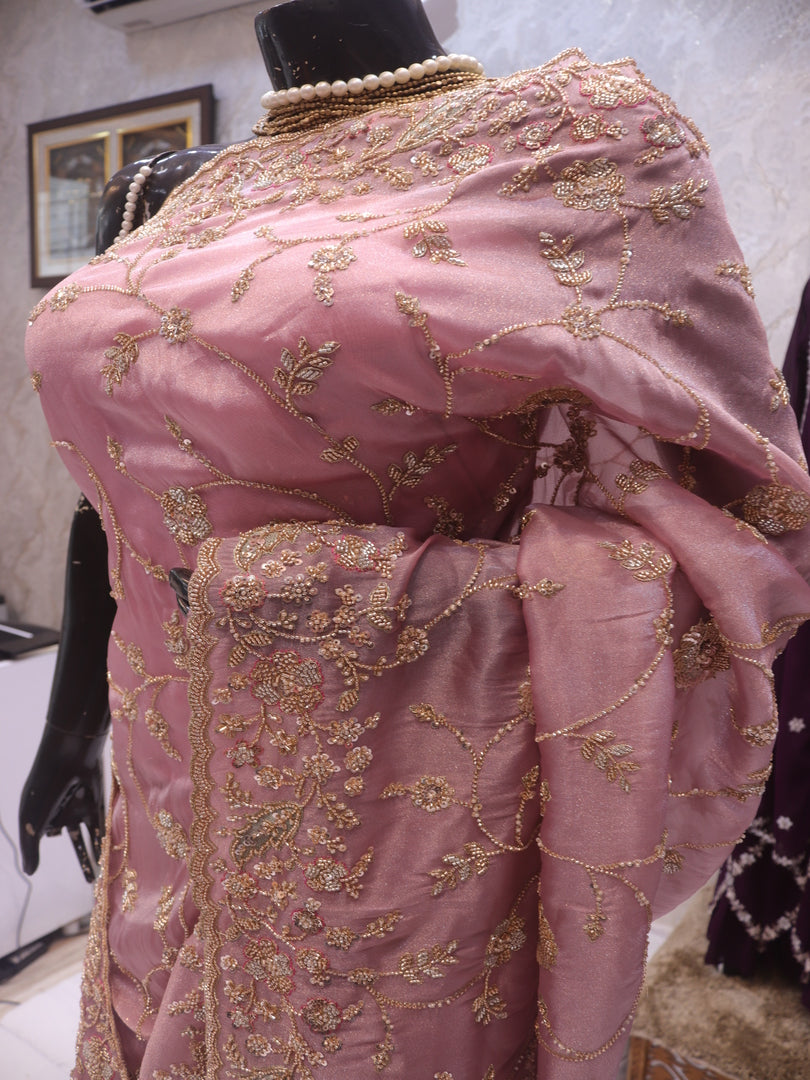 “The Perfect Mauve” Premium Designer Saree
