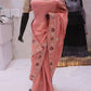 “The Exquisite Royal Salmon Pink” Premium Designer Saree