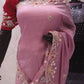 “The Exquisite Elegant Mauve” Premium Designer Saree